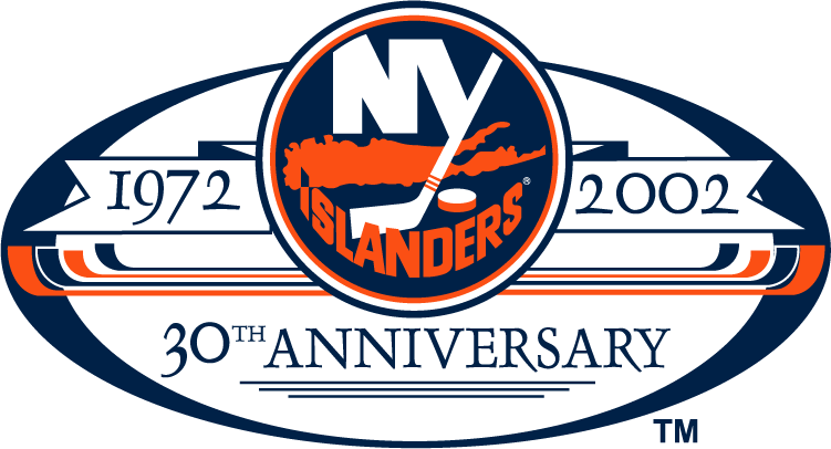 New York Islanders 2001 02 Anniversary Logo cricut iron on